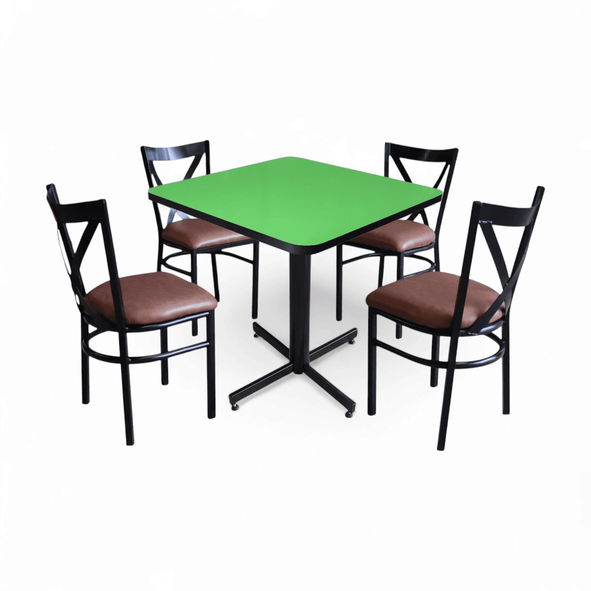 Conjunto Modelo Roma Verde Limón - estándar 4 sillas view 15