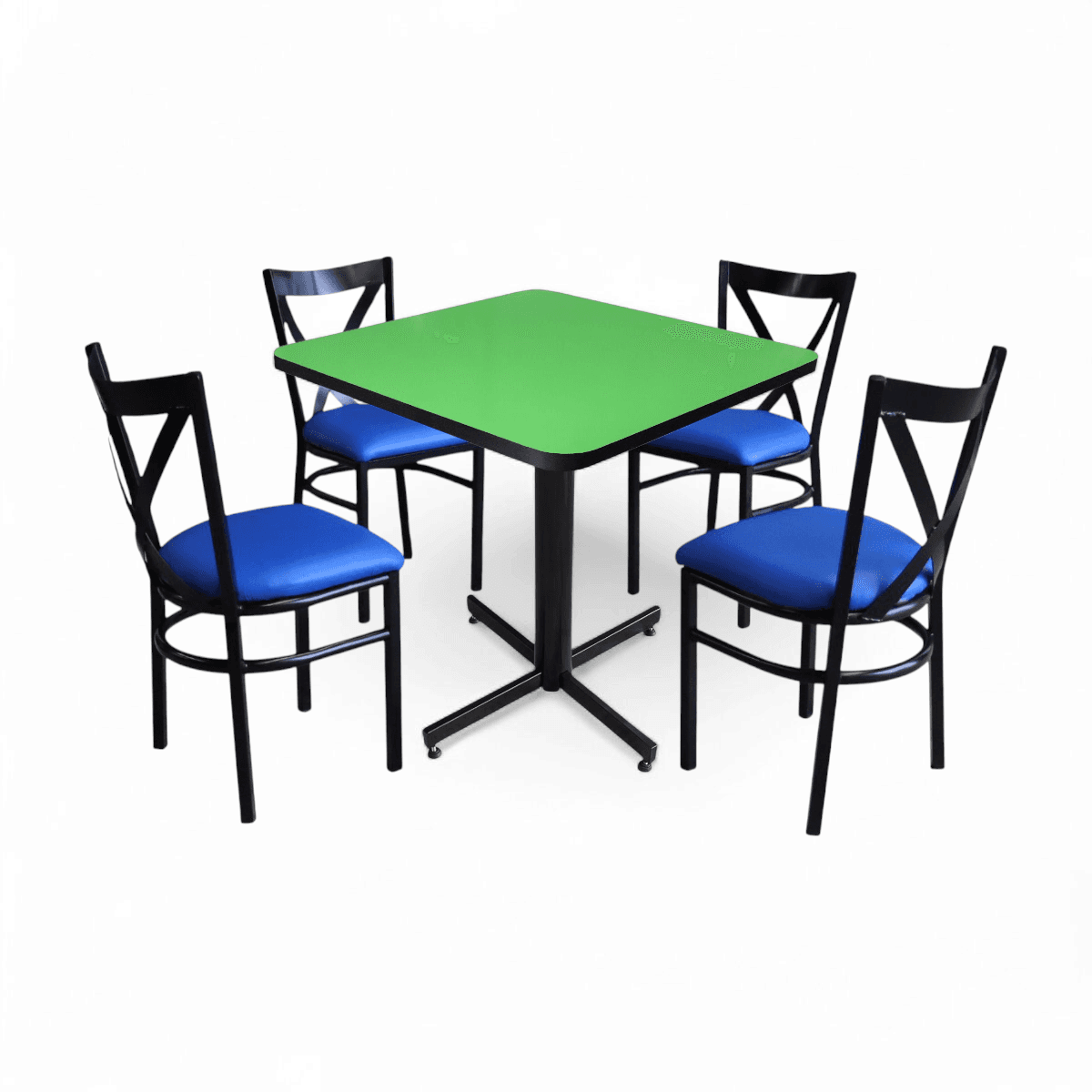 Conjunto Modelo Roma Verde Limón - estándar 4 sillas view 10