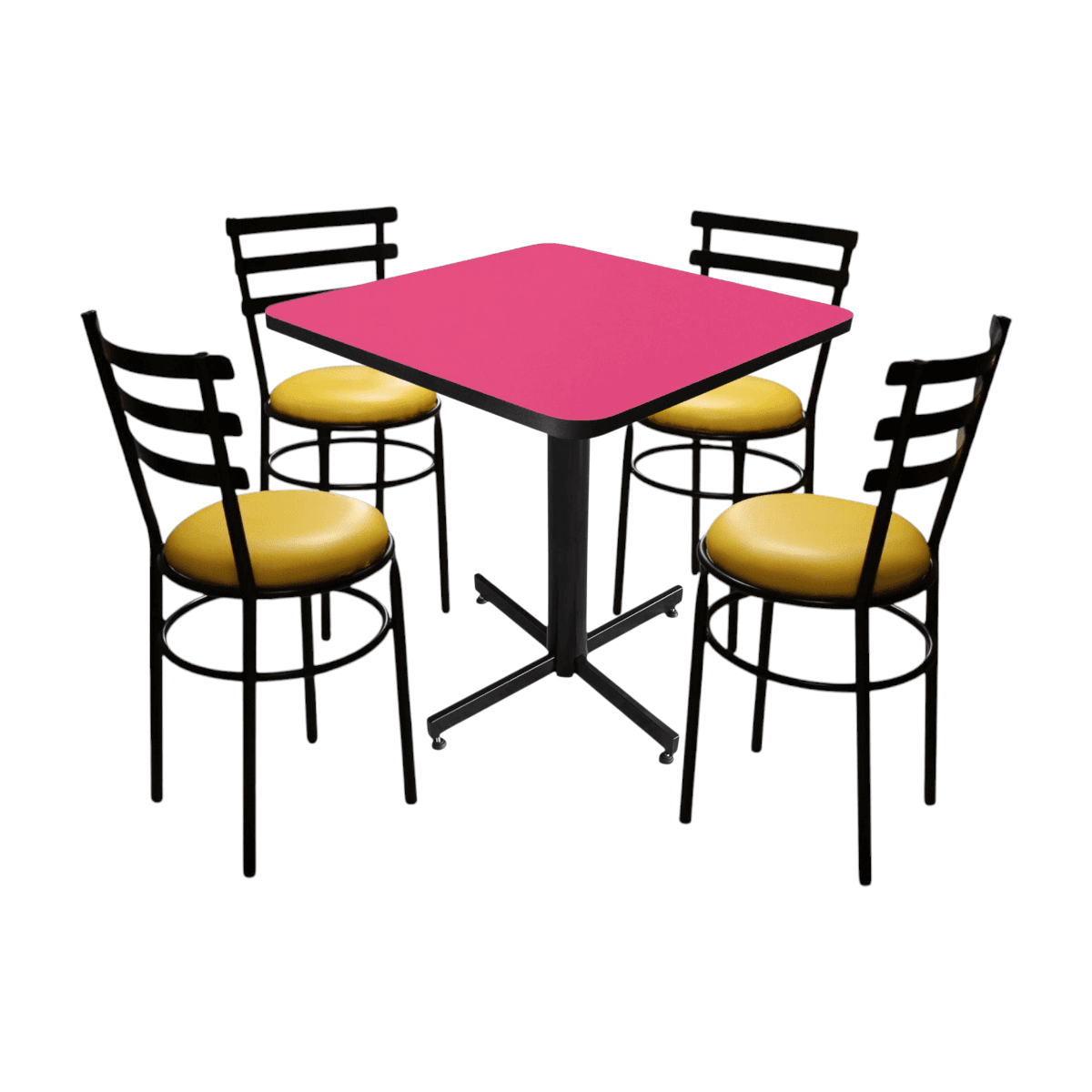 Conjunto Modelo Solera Rosa Mate - estándar 4 sillas view 12