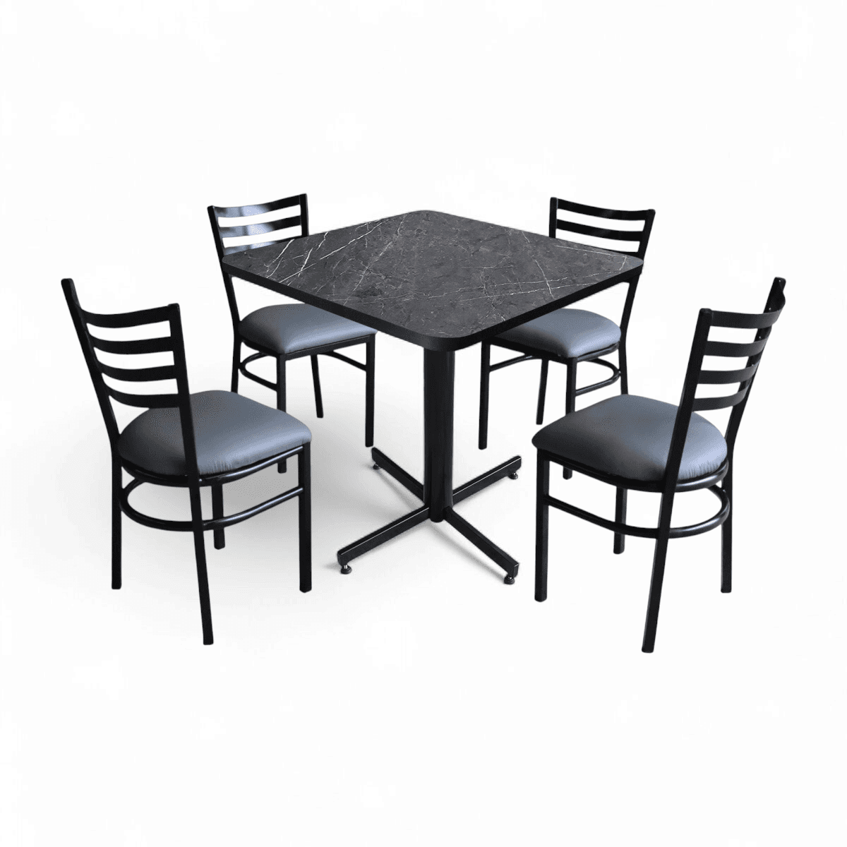 Conjunto Modelo Italia Gris Carrara - estándar 4 sillas view 5