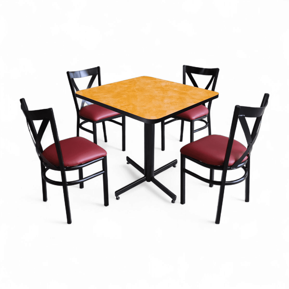 Conjunto Modelo Roma Amarillo Deslavado - estándar 4 sillas view 15