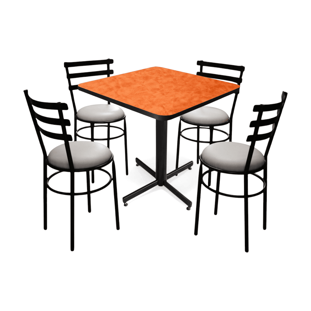 Conjunto Modelo Solera Naranja Deslavado - estándar 4 sillas view 14