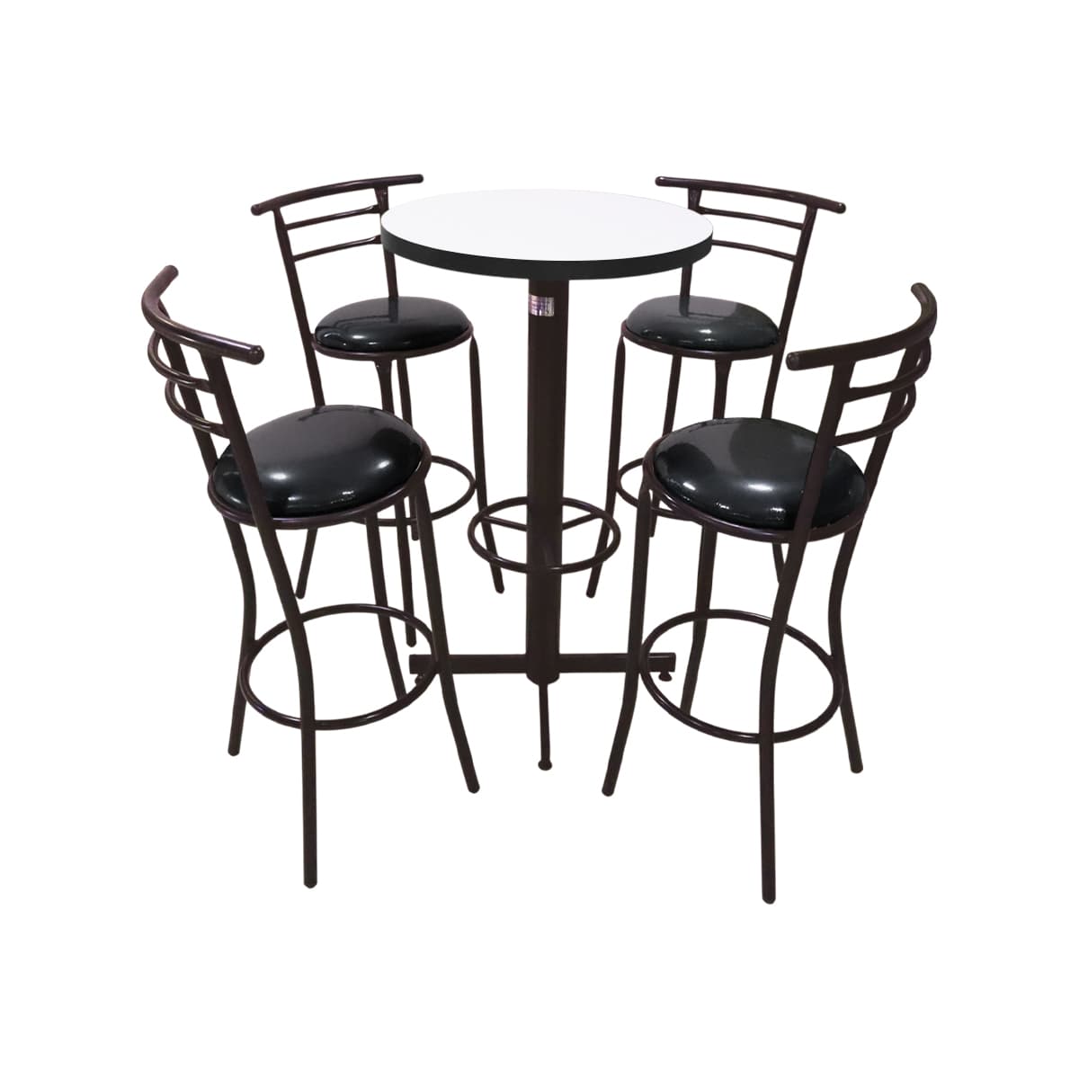 Conjunto Periquero Modelo Chabeli Blanco - 4 bancos view 3