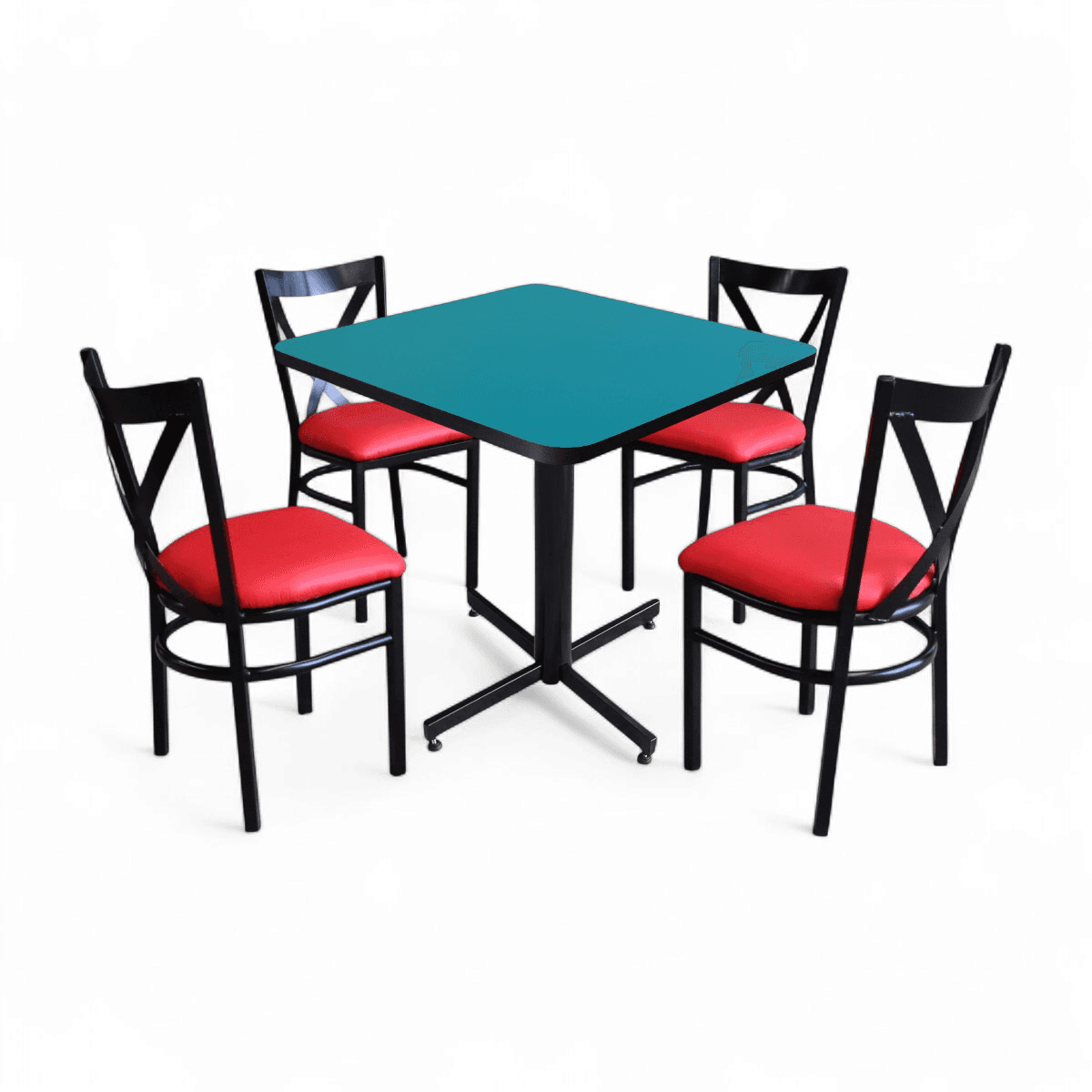 Conjunto Modelo Roma Turquesa - estándar 4 sillas view 12