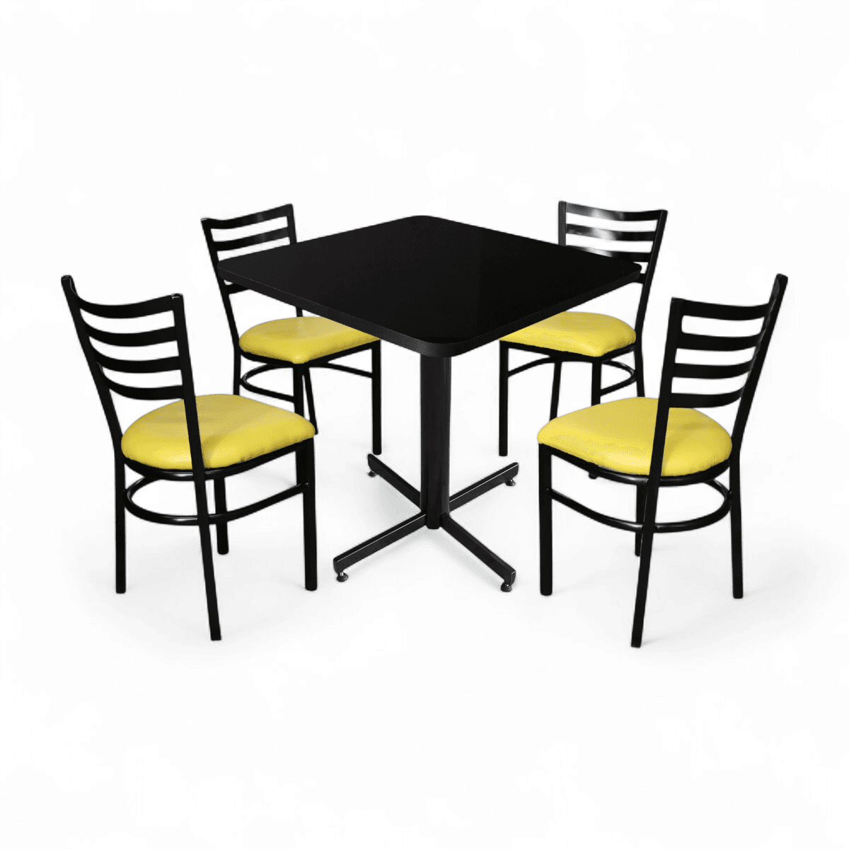 Conjunto Modelo Italia Negro Brillante - estándar 4 sillas view 9