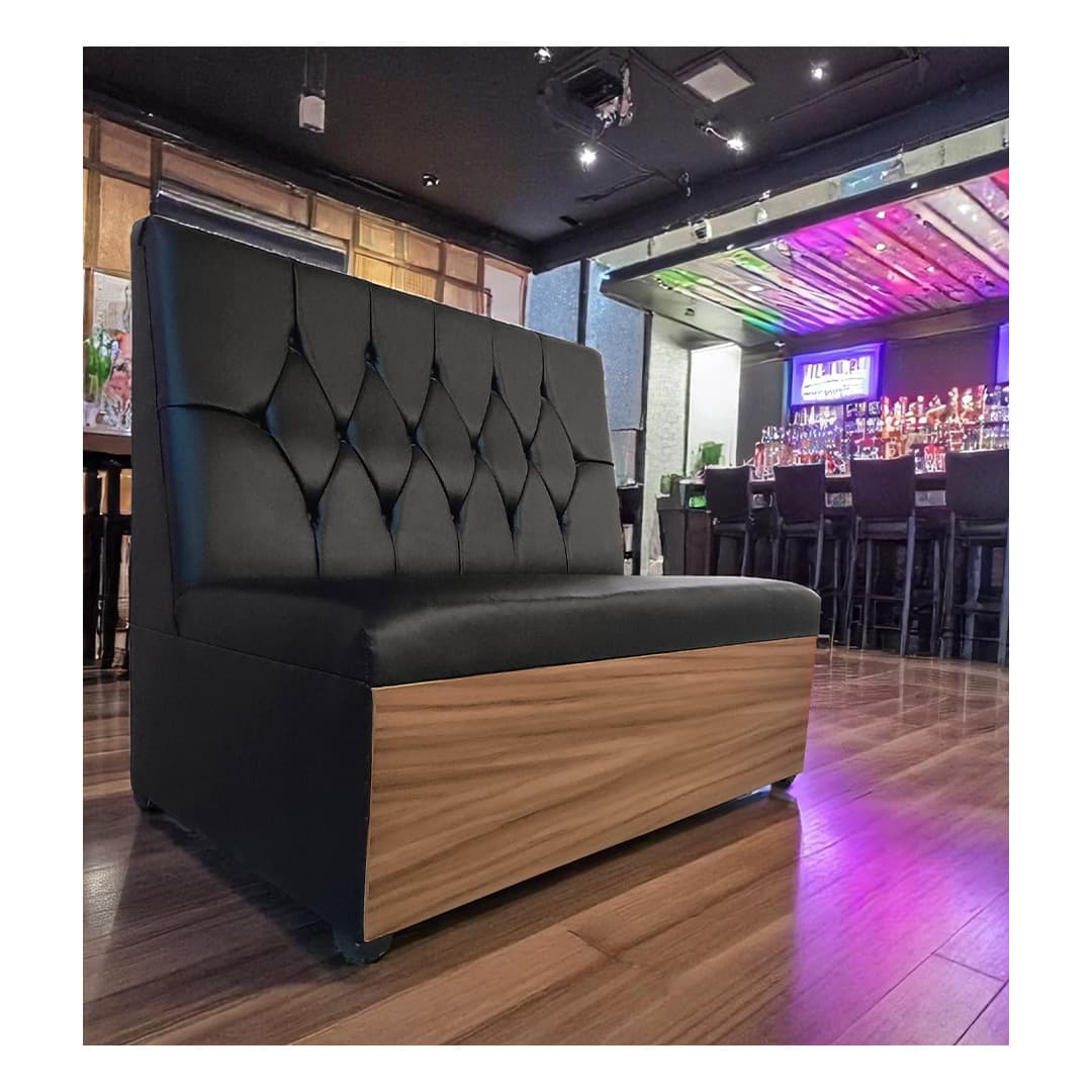 Booth sencillo capitonado para sala lounge view 2