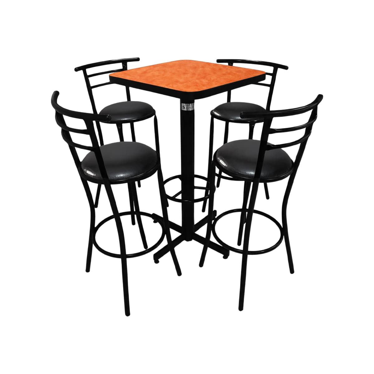 Conjunto Periquero Modelo Chabeli Narana Deslavado - 4 bancos