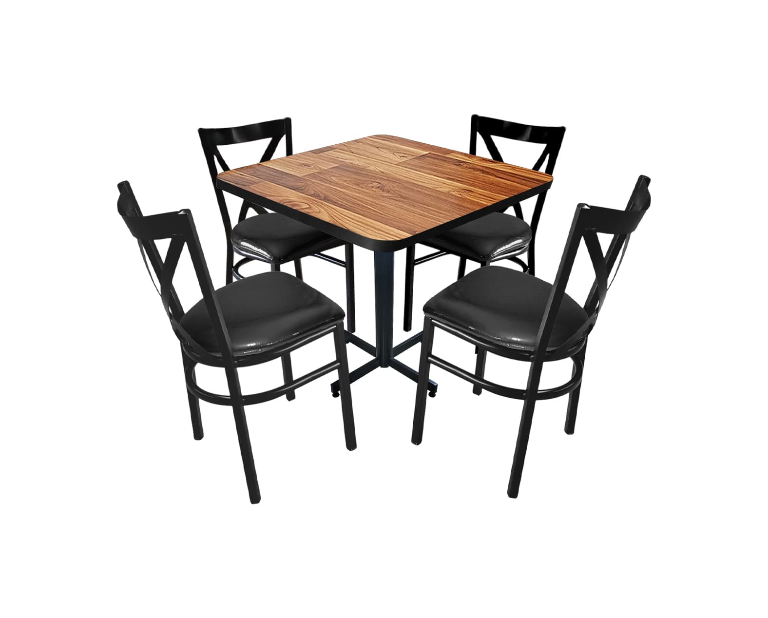 Conjunto Modelo Roma Wood - estándar 4 sillas
