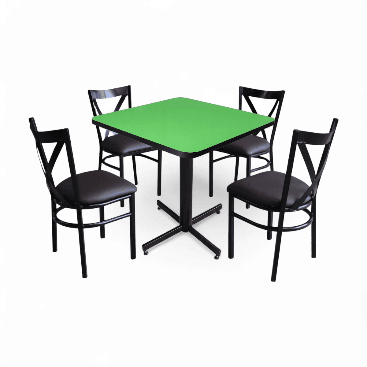 Conjunto Modelo Roma Verde Limón - estándar 4 sillas view 2