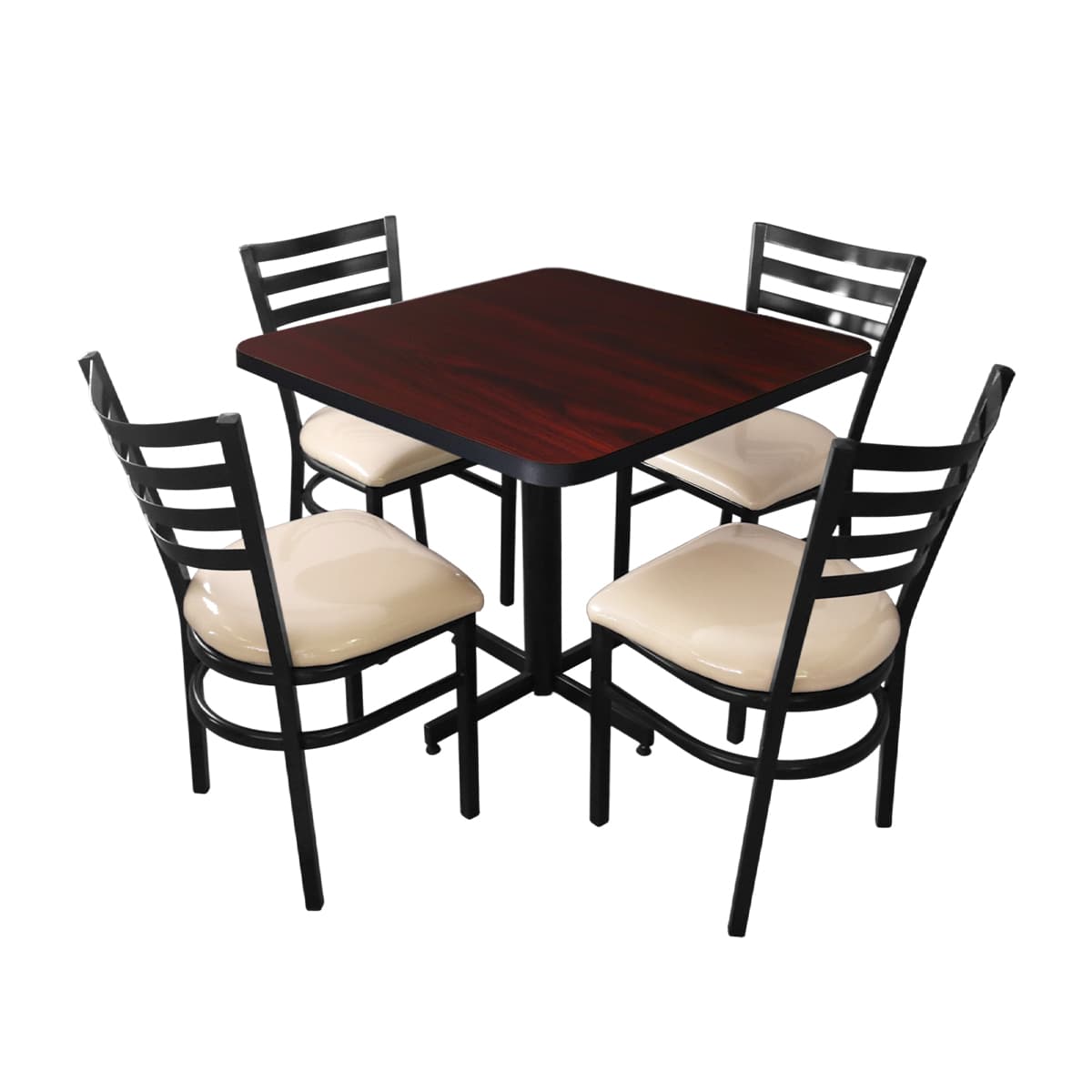 Conjunto Modelo Italia Caoba - estándar 4 sillas view 17