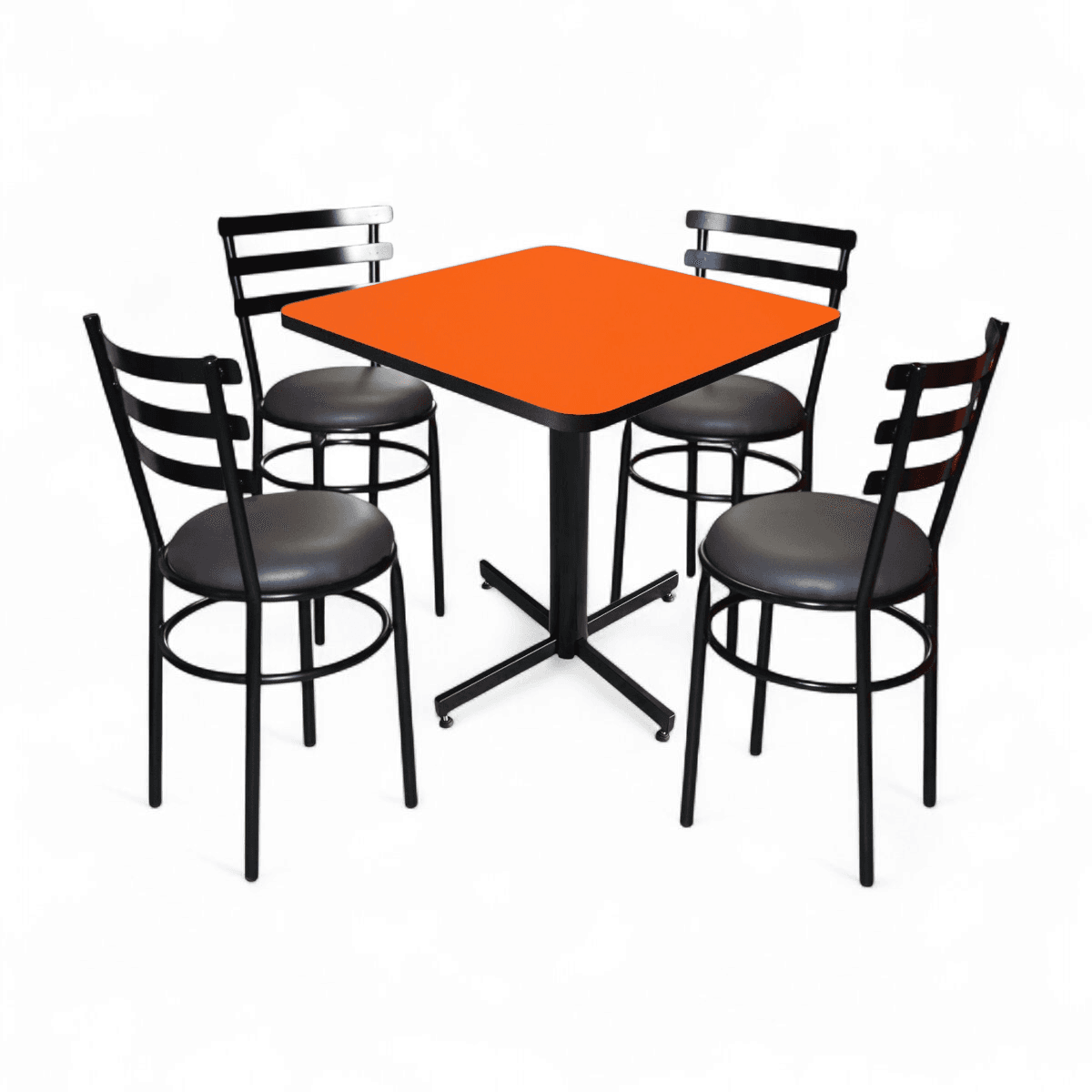 Conjunto Modelo Solera Naranja Liso - estándar 4 sillas view 7