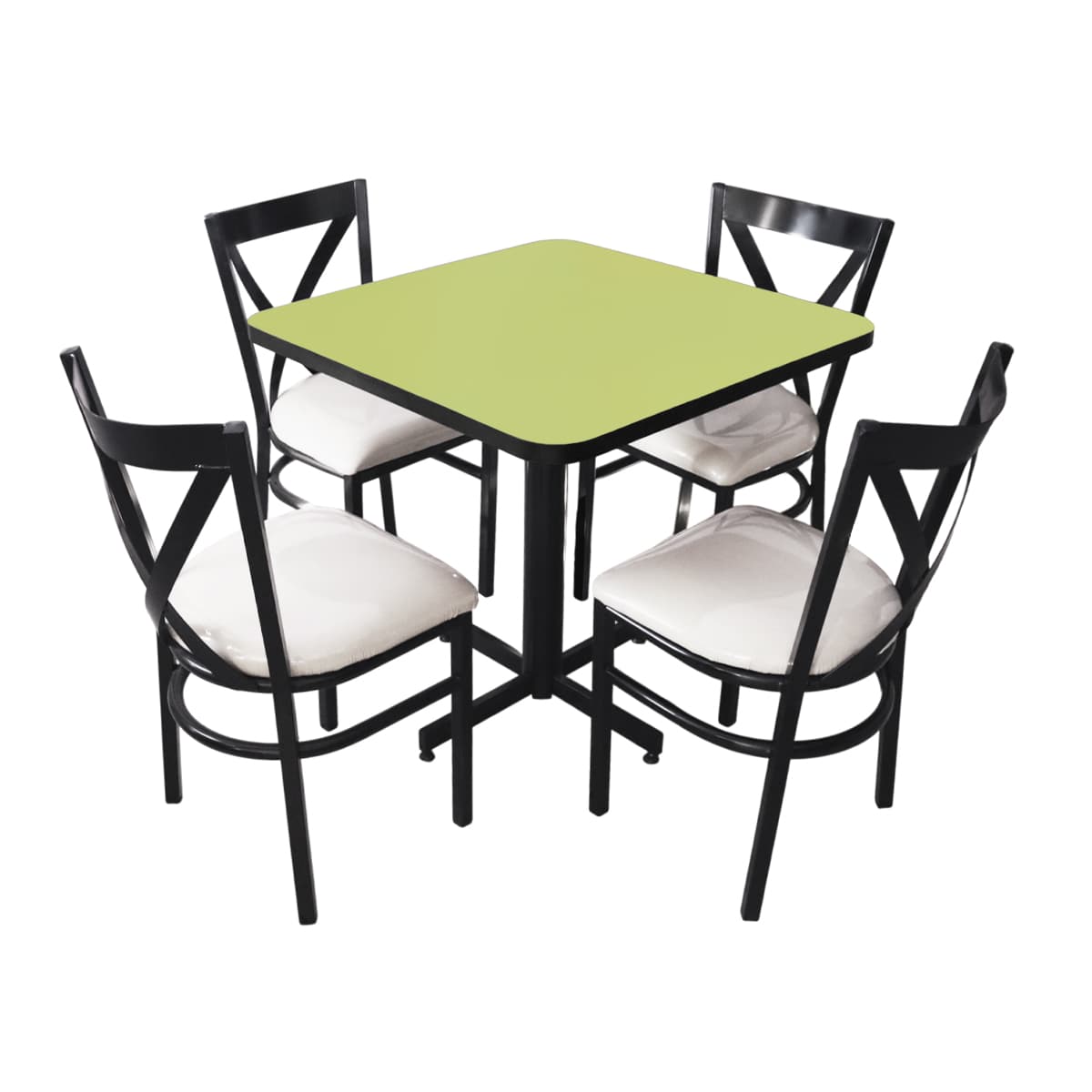 Conjunto Modelo Roma Verde Manzana - estándar 4 sillas view 18