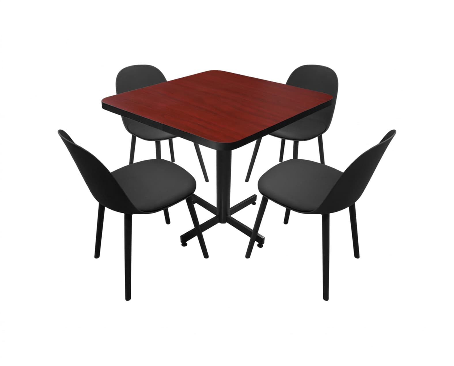 Conjunto Modelo Nova Caoba - estándar 4 sillas view 2