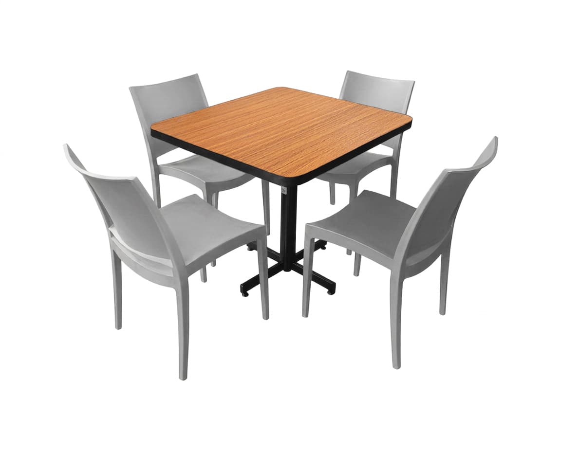 Conjunto Modelo Hit Roble - estándar 4 sillas view 2