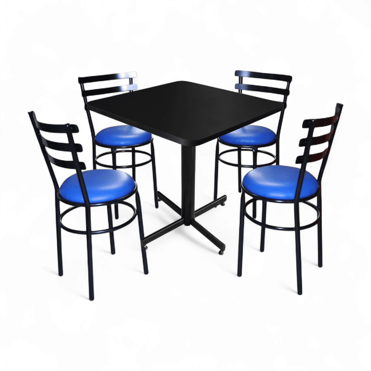 Conjunto Modelo Solera Negro Mate - estándar 4 sillas view 3