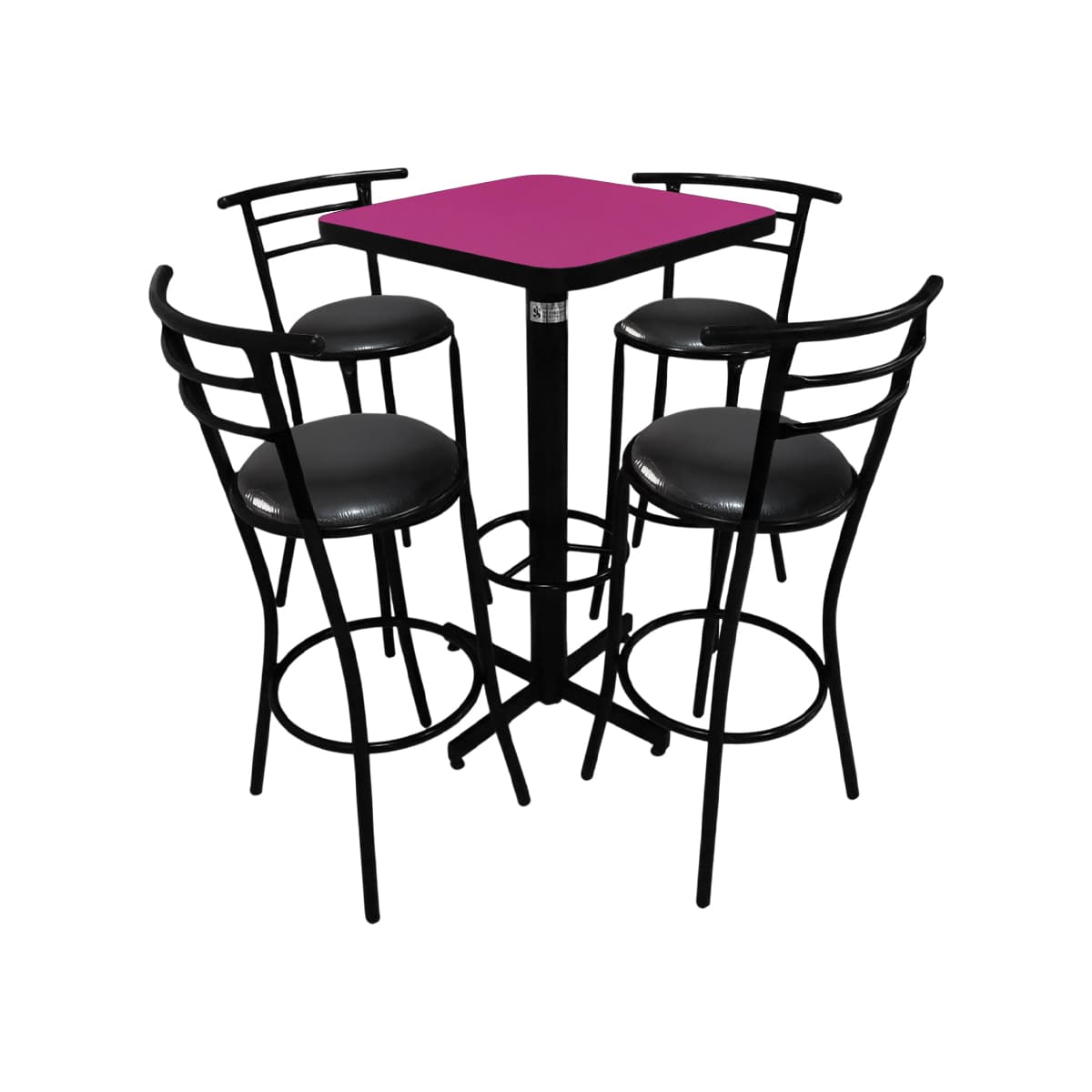 Conjunto Periquero Modelo Chabeli Fiucsa - 4 bancos view 4