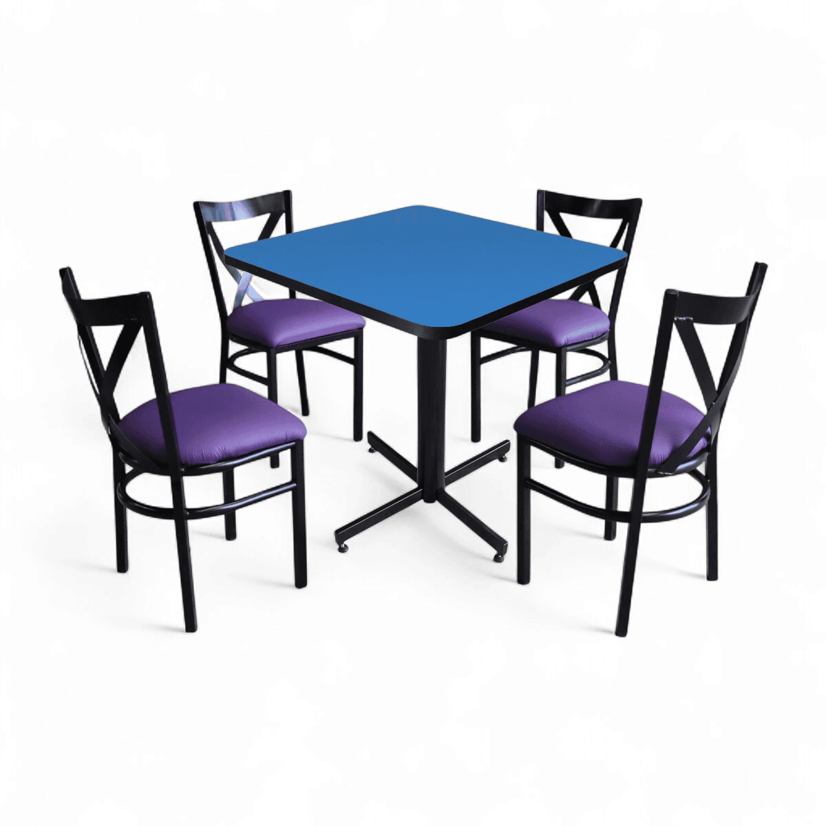 Conjunto Modelo Roma Azul Polar - estándar 4 sillas view 6