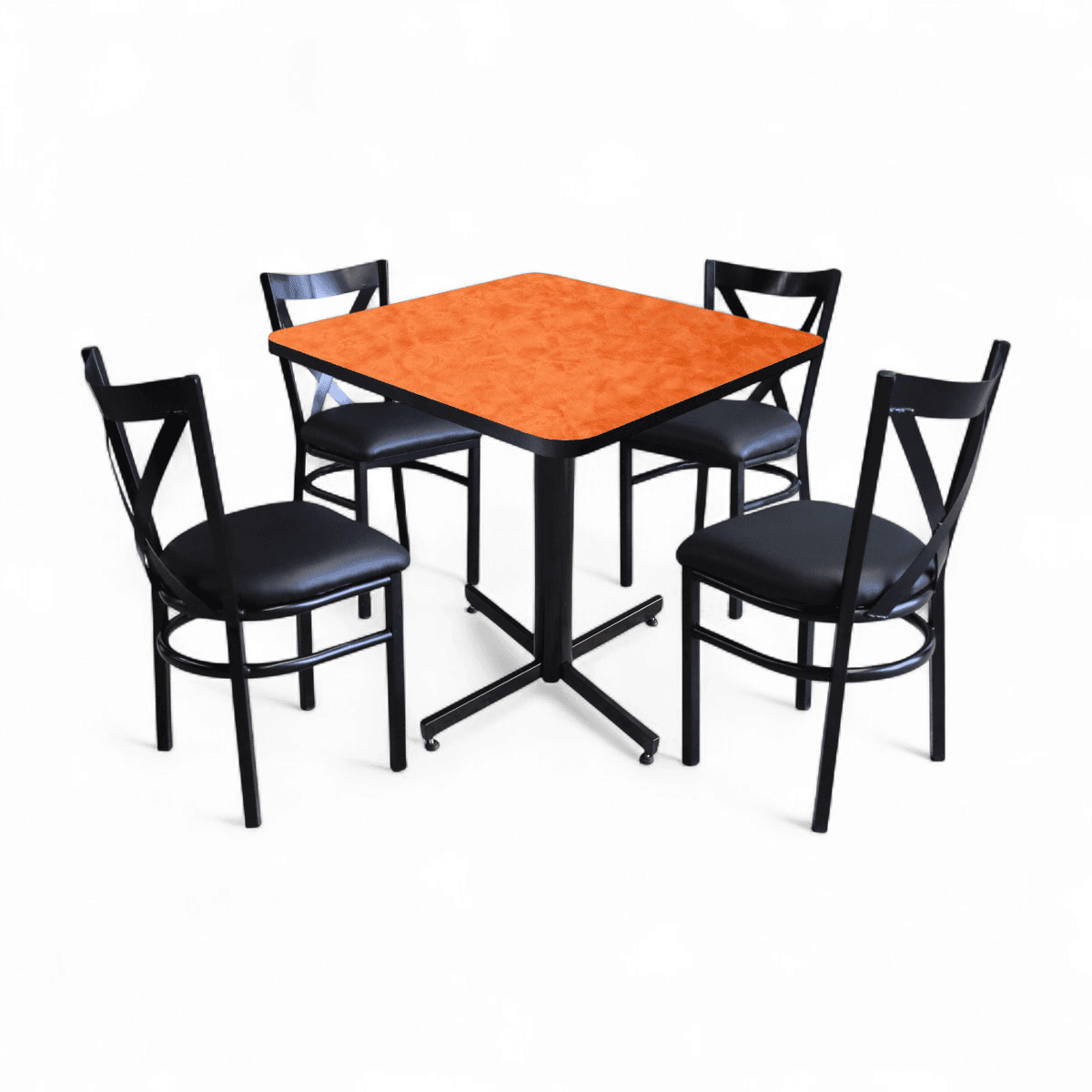 Conjunto Modelo Roma Naranja Deslavado - estándar 4 sillas view 12