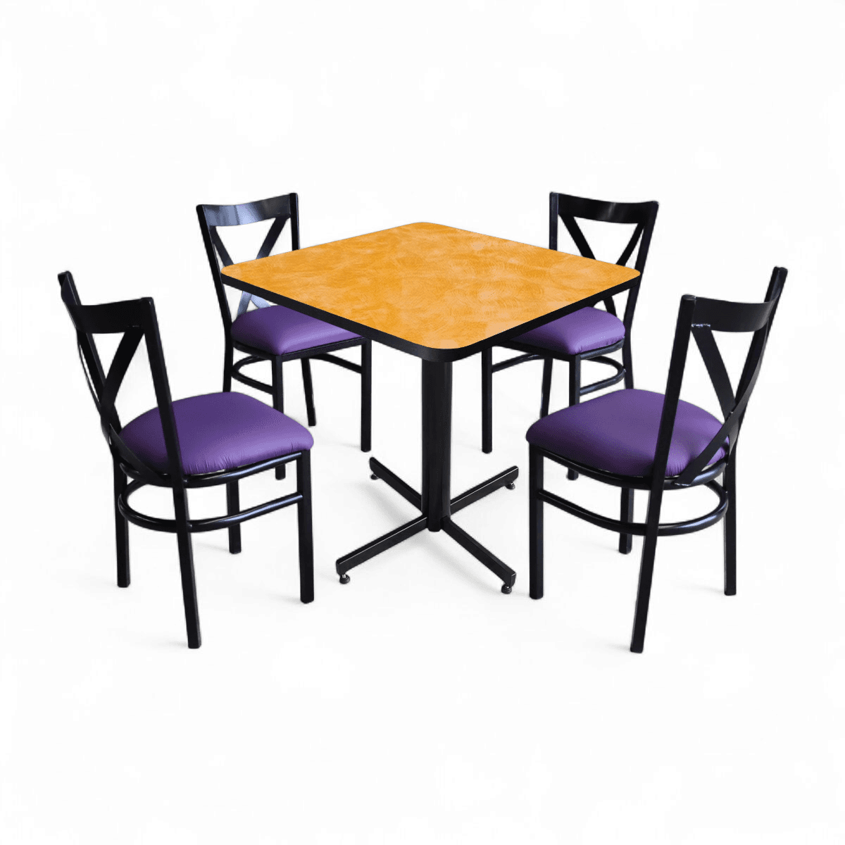 Conjunto Modelo Roma Amarillo Deslavado - estándar 4 sillas view 7