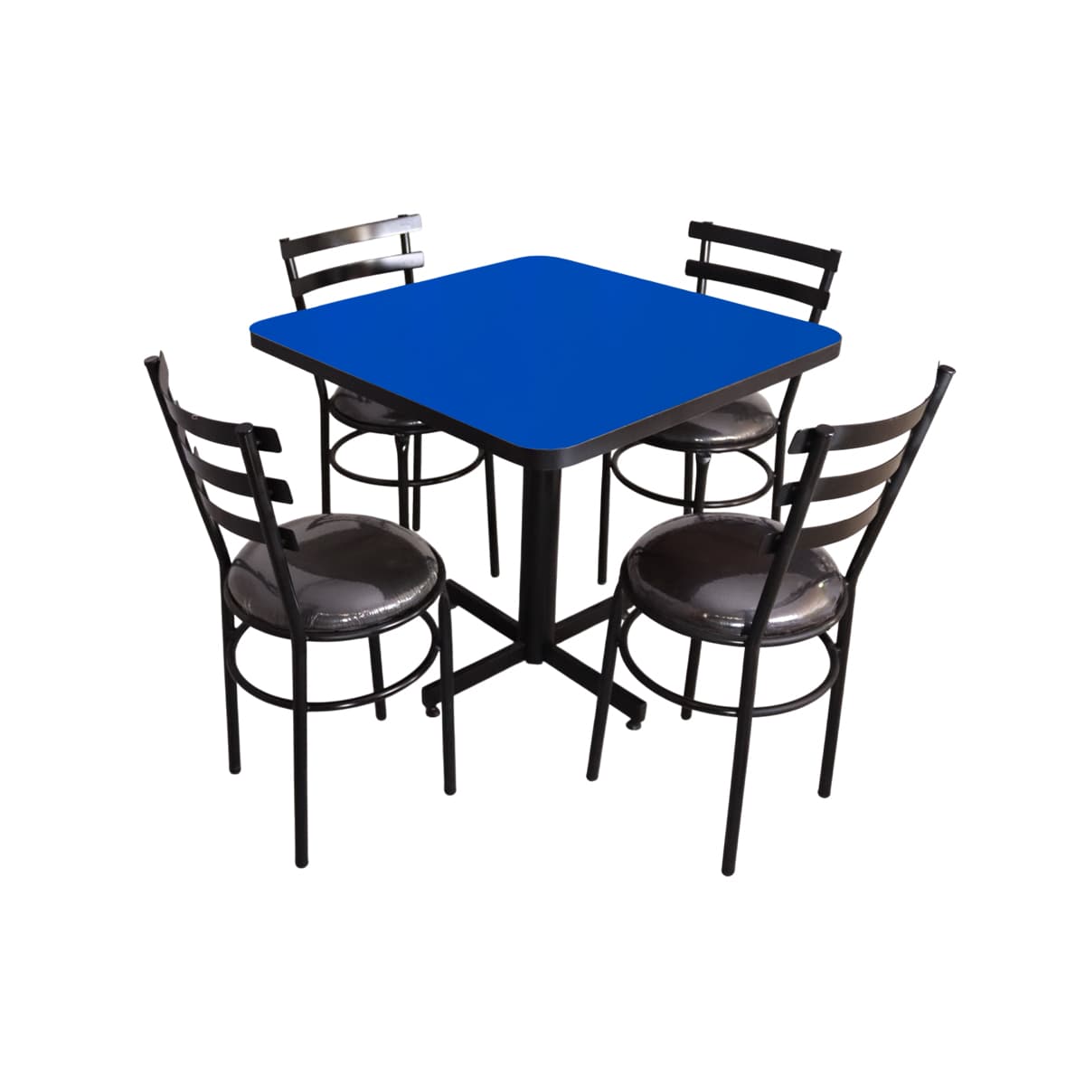 Conjunto Modelo Solera Azul Rey - estándar 4 sillas