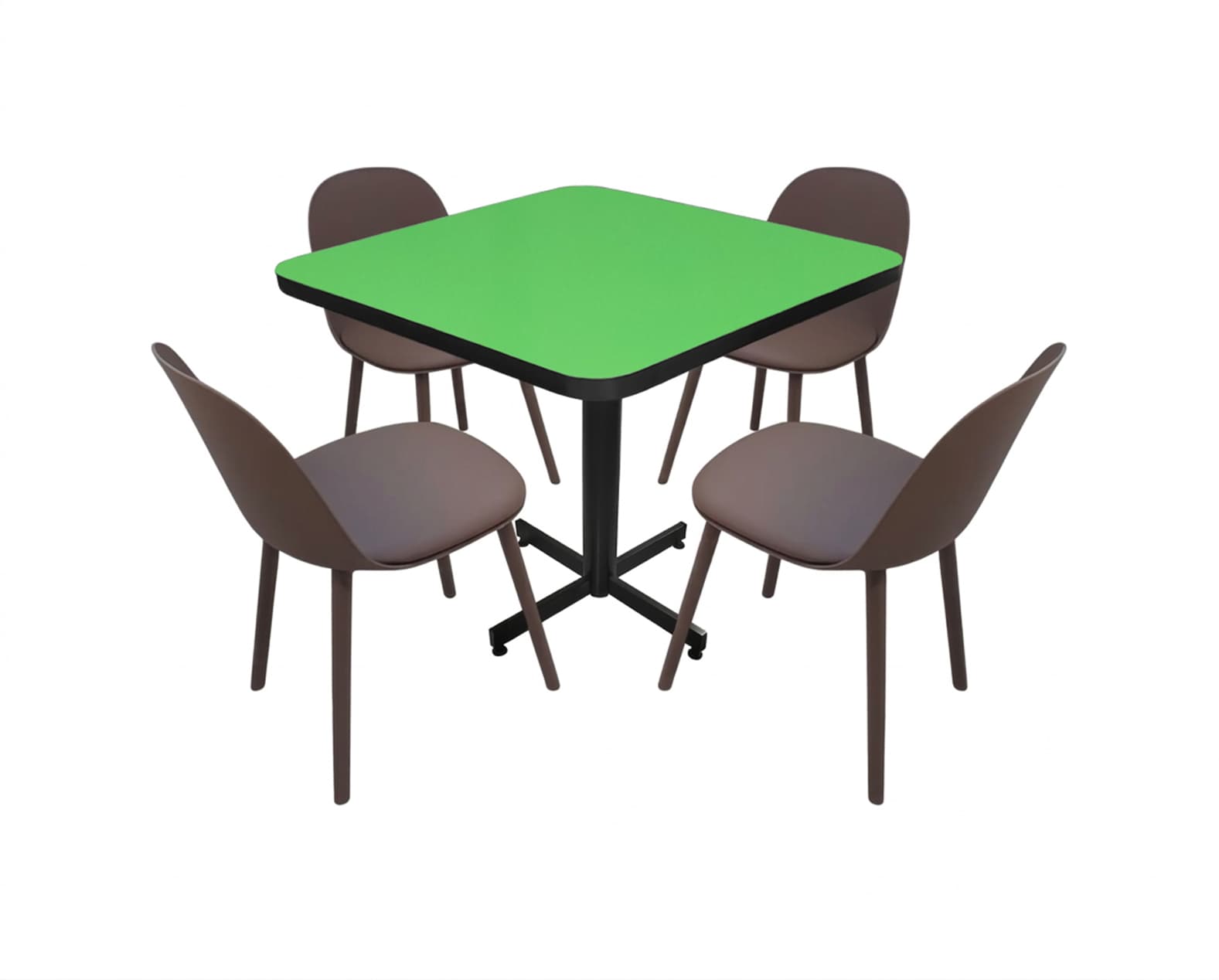 Conjunto Modelo Nova Verde Limón - estándar 4 sillas view 2