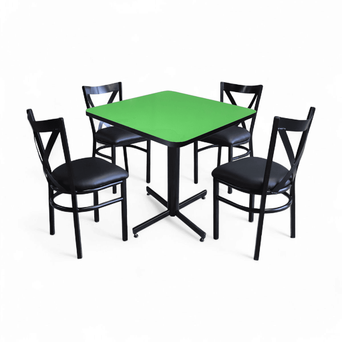 Conjunto Modelo Roma Verde Limón - estándar 4 sillas view 3