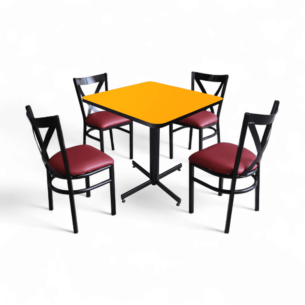 Conjunto Modelo Roma Amarillo Liso - estándar 4 sillas view 11