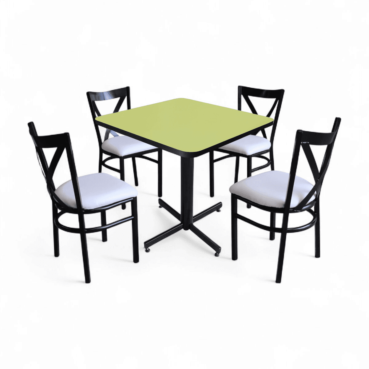 Conjunto Modelo Roma Verde Manzana - estándar 4 sillas view 6