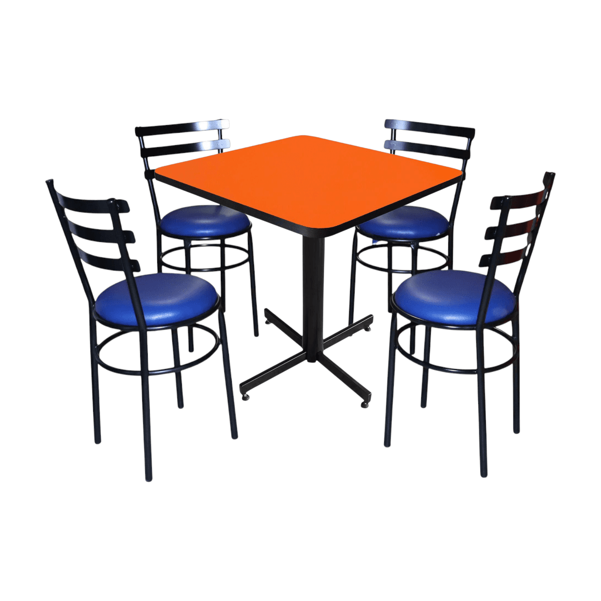 Conjunto Modelo Solera Naranja Liso - estándar 4 sillas view 10