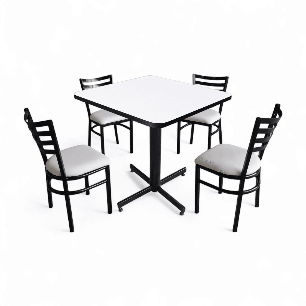 Conjunto Modelo Italia Blanco - estándar 4 sillas view 4