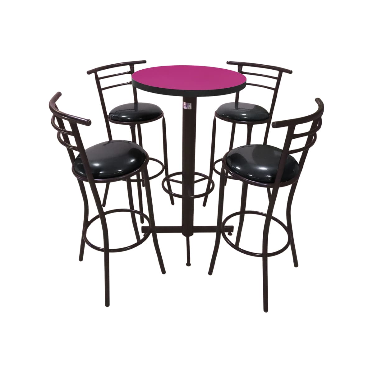 Conjunto Periquero Modelo Chabeli Fiucsa - 4 bancos