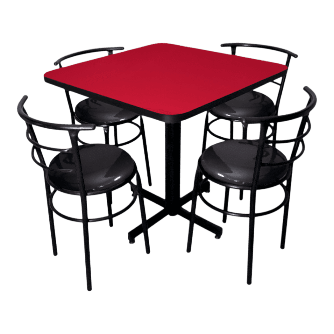 Conjunto Modelo Chabeli Vino - estándar 4 sillas view 2