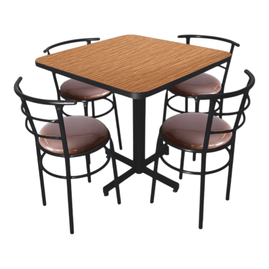 Conjunto Modelo Chabeli Golden Bambú - estándar 4 sillas view 3