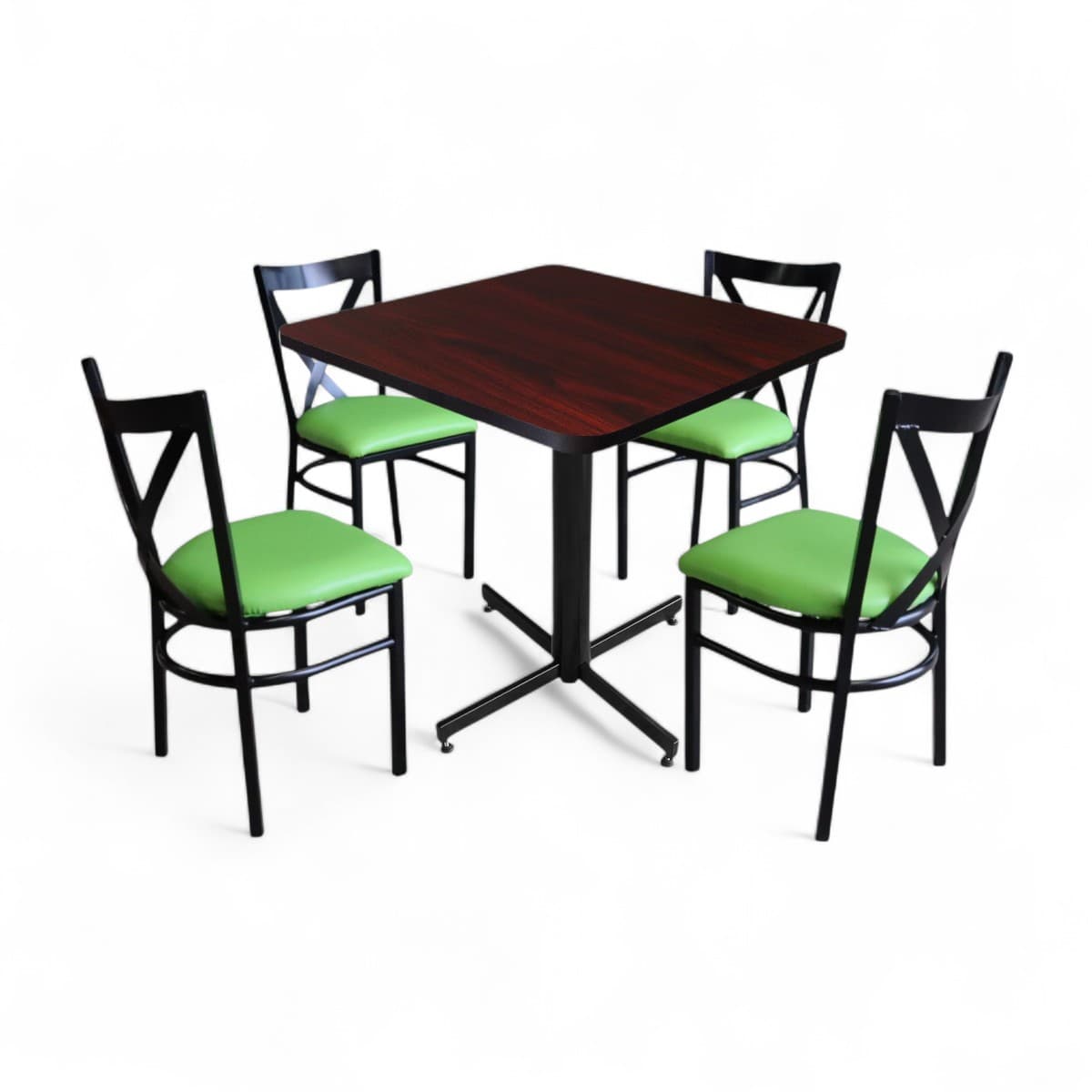 Conjunto Modelo Roma Caoba - estándar 4 sillas view 4