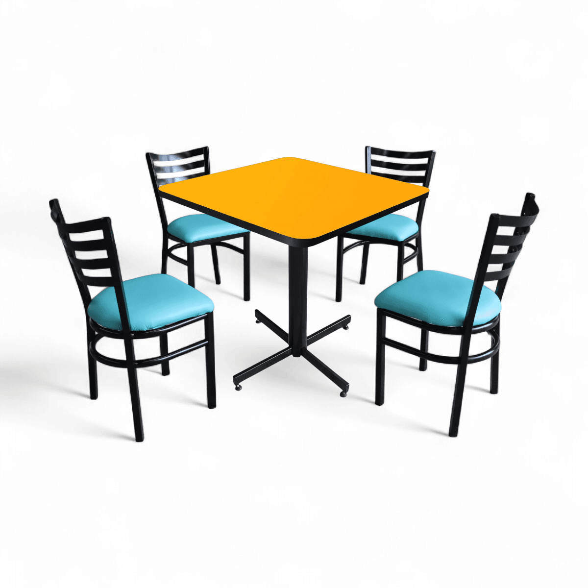 Conjunto Modelo Italia Amarillo Liso - estándar 4 sillas view 12