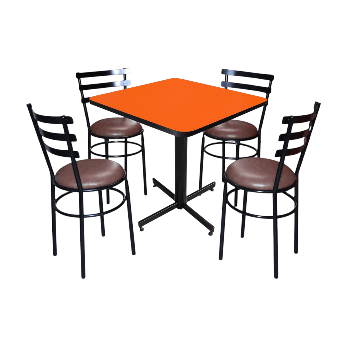 Conjunto Modelo Solera Naranja Liso - estándar 4 sillas view 13