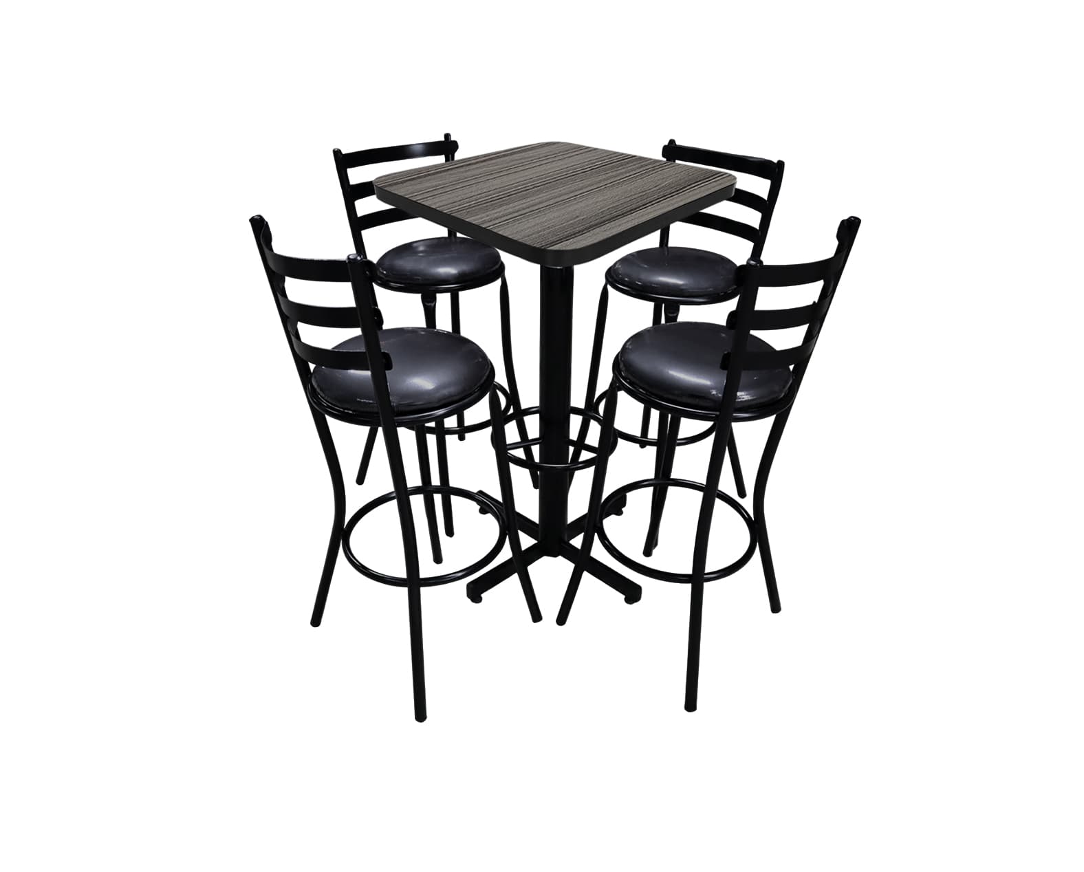 Conjunto Periquero Modelo Solera Gris Imperial - 4 bancos