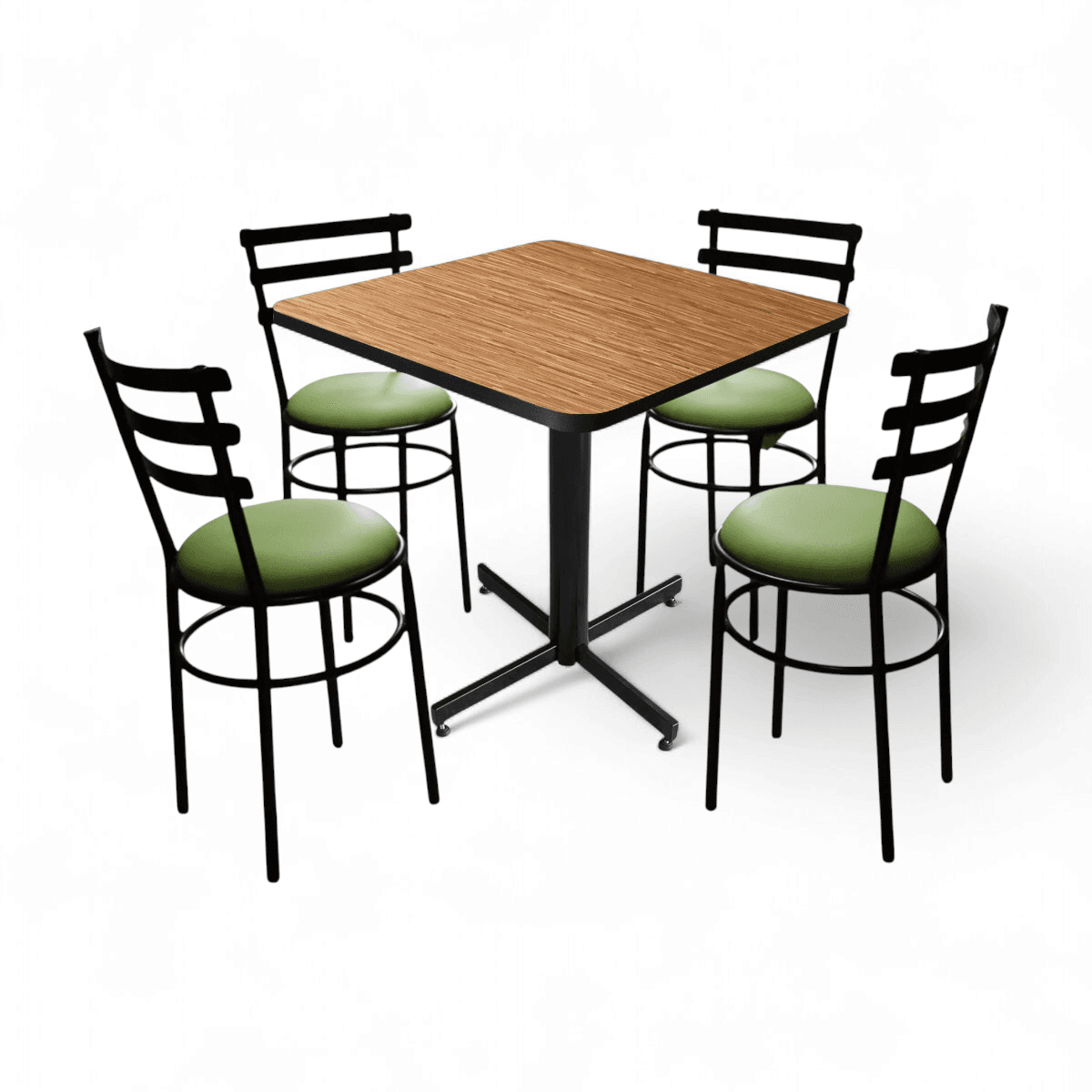 Conjunto Modelo Solera Golden Bambú - estándar 4 sillas view 6