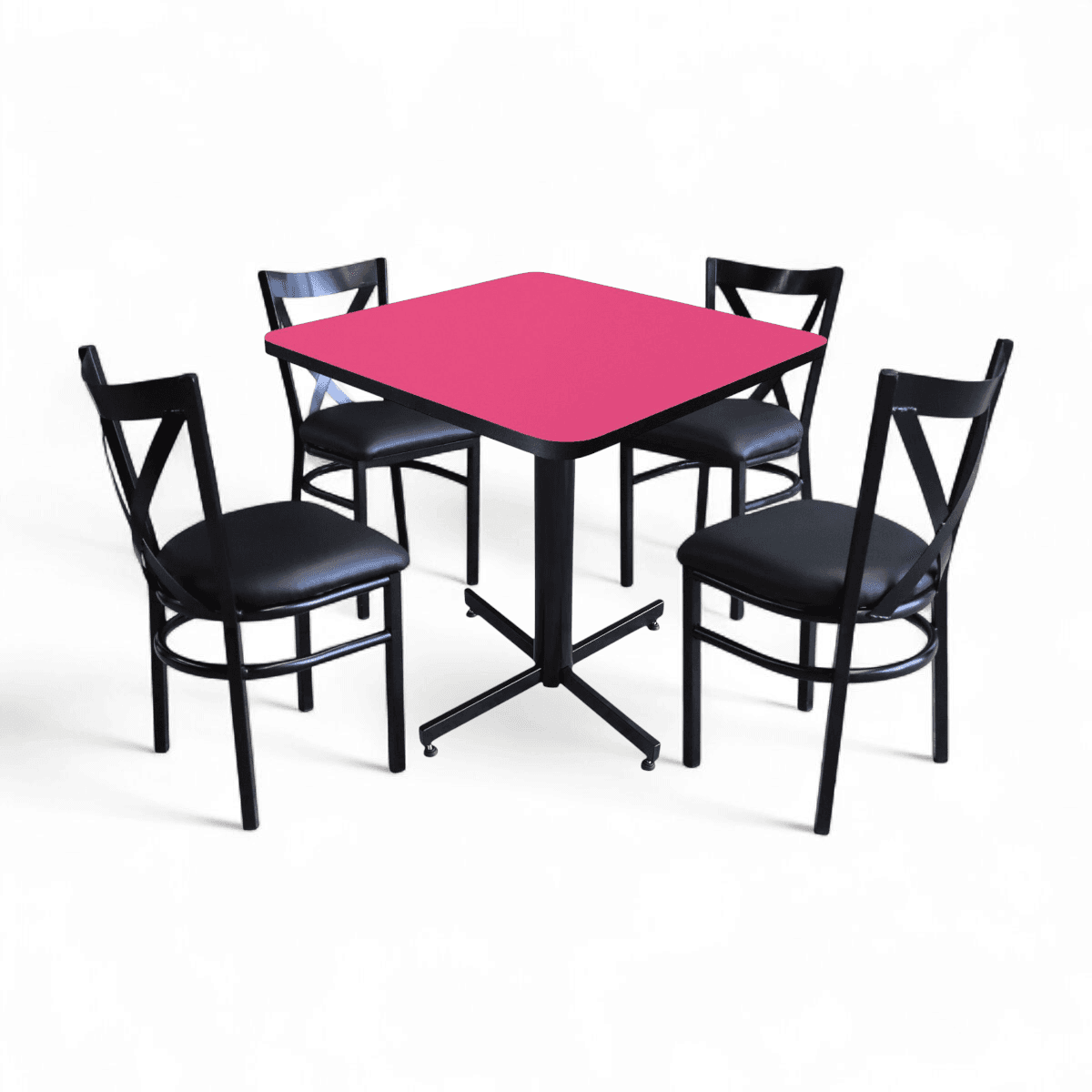 Conjunto Modelo Roma Rosa Mate - estándar 4 sillas view 4