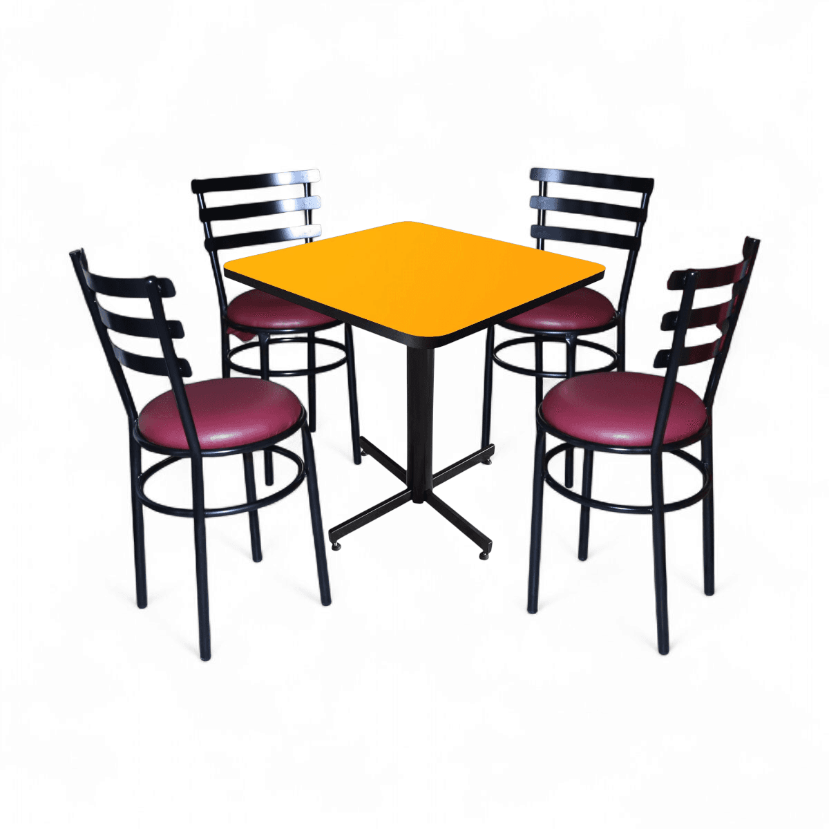 Conjunto Modelo Solera Amarillo Liso - estándar 4 sillas view 11