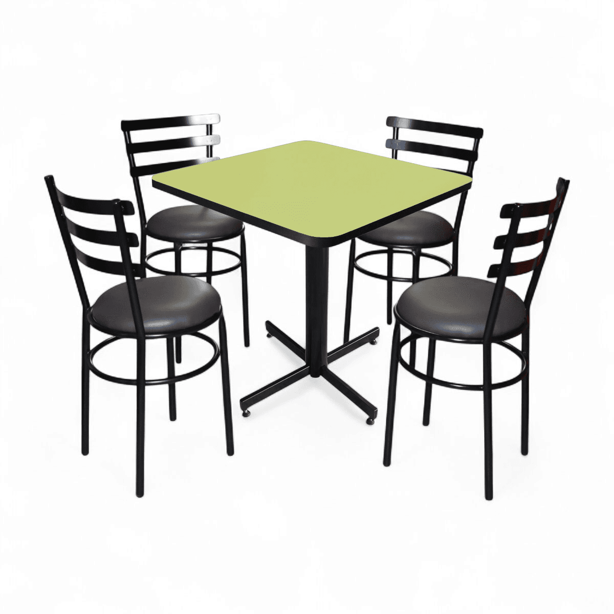 Conjunto Modelo Solera Verde Manzana - estándar 4 sillas