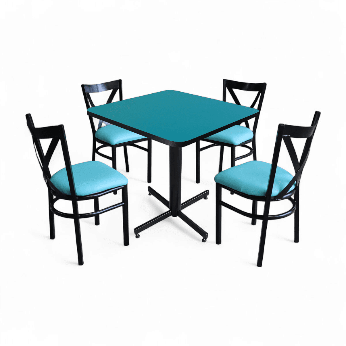 Conjunto Modelo Roma Turquesa - estándar 4 sillas view 10