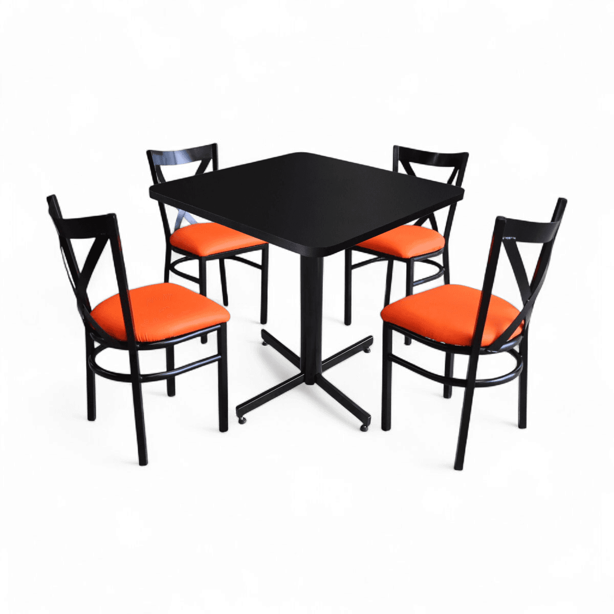 Conjunto Modelo Roma Negro Mate - estándar 4 sillas view 15