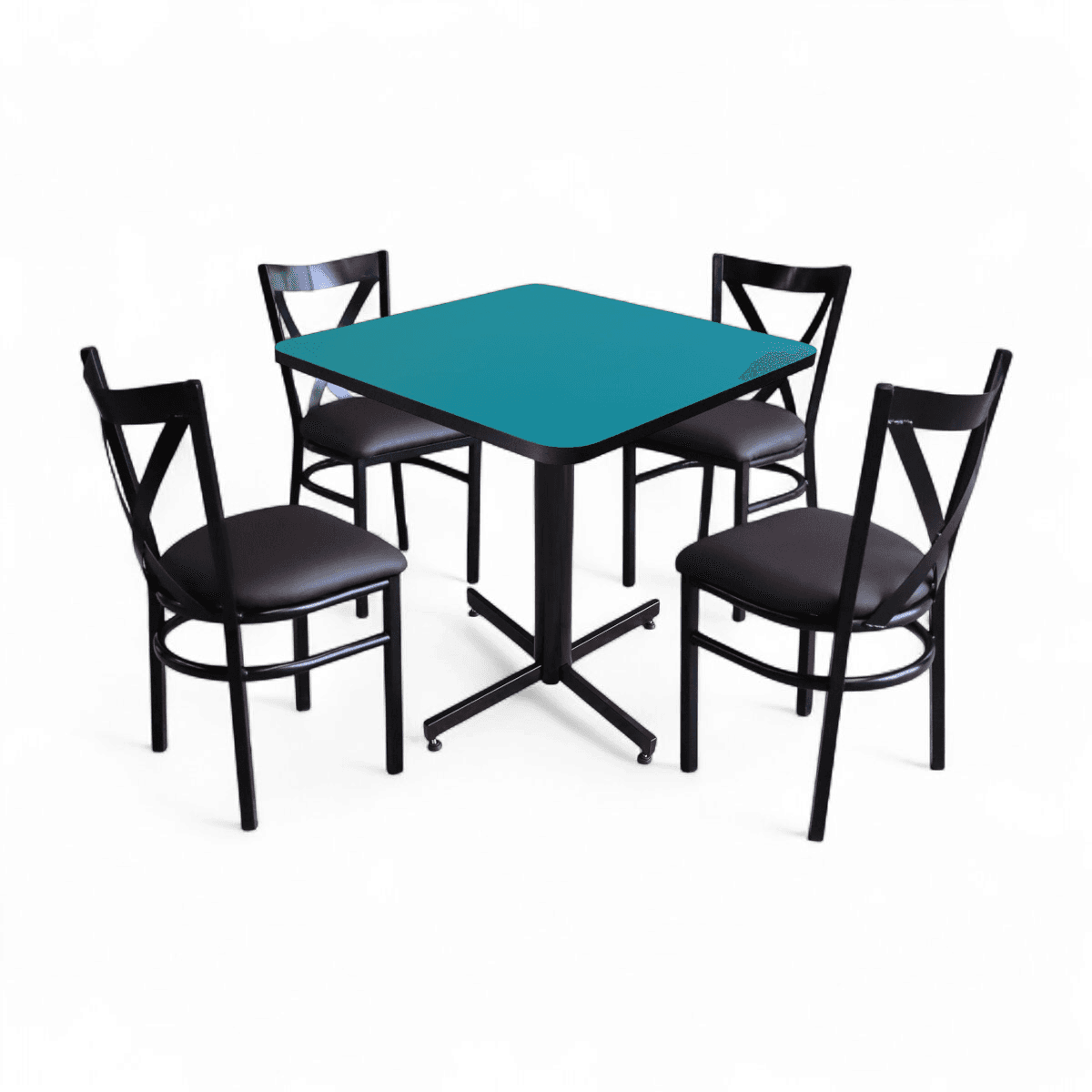 Conjunto Modelo Roma Turquesa - estándar 4 sillas view 3