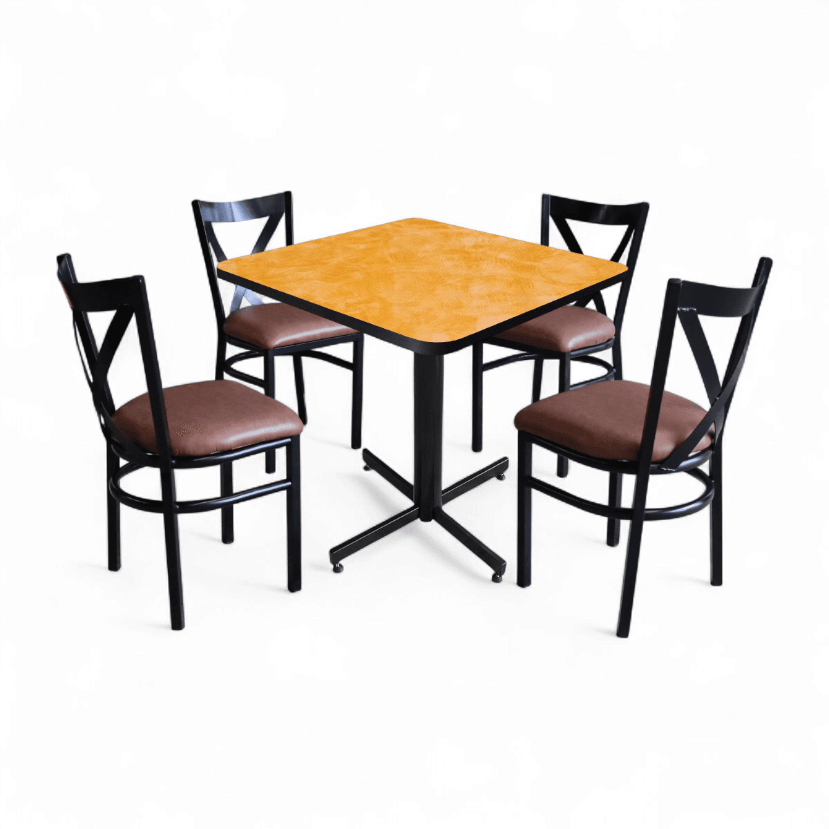 Conjunto Modelo Roma Amarillo Deslavado - estándar 4 sillas view 6