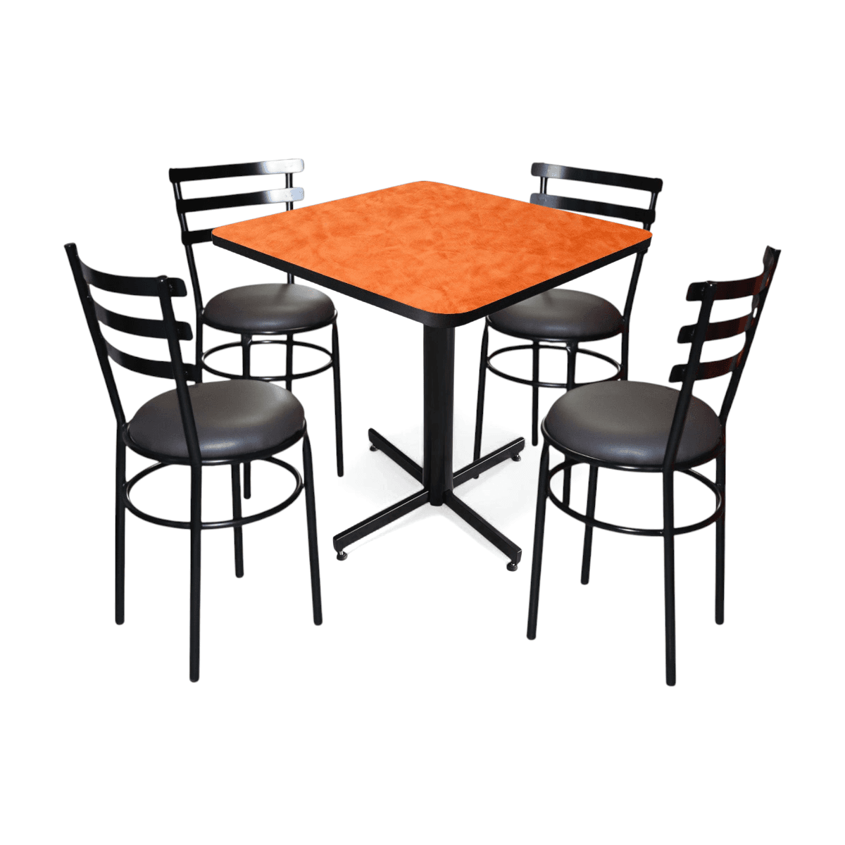 Conjunto Modelo Solera Naranja Deslavado - estándar 4 sillas view 7