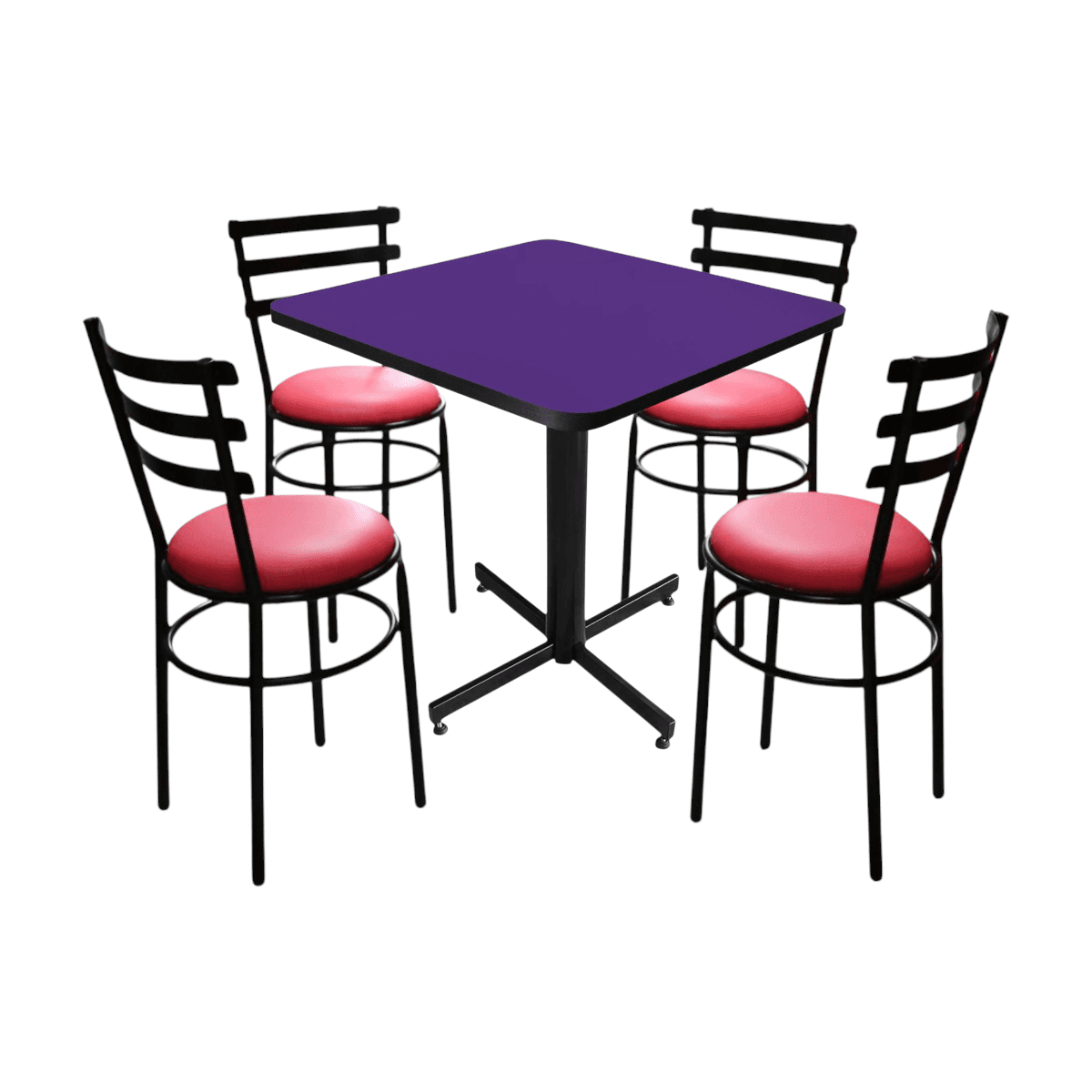 Conjunto Modelo Solera Morado - estándar 4 sillas view 3