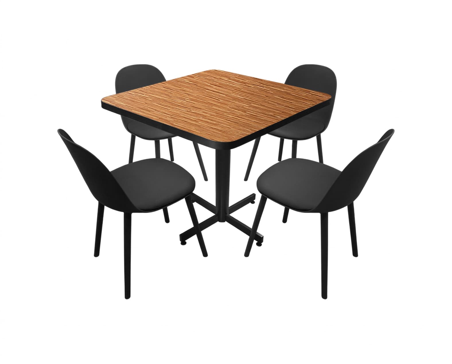 Conjunto Modelo Nova Golden Bambú - estándar 4 sillas