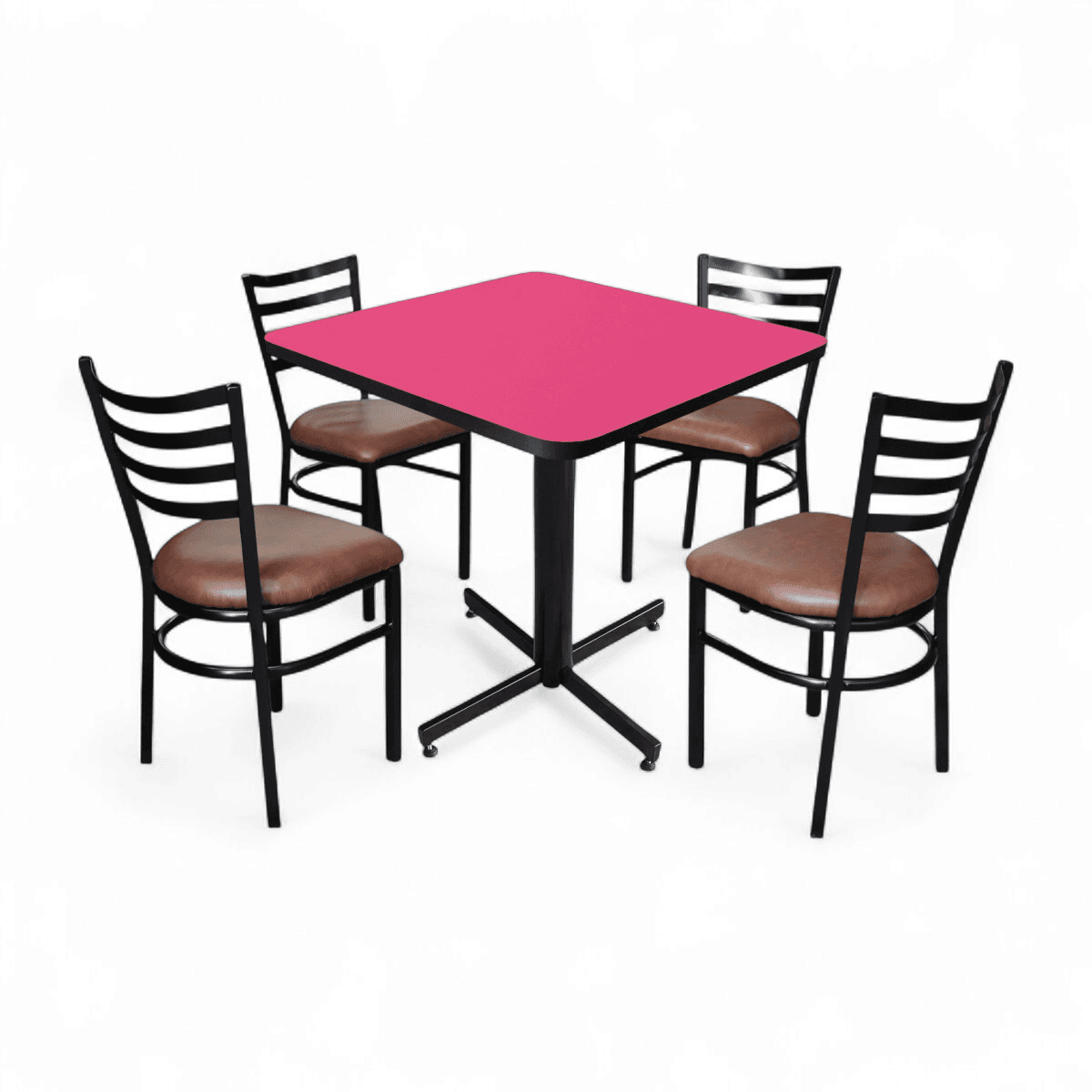 Conjunto Modelo Italia Rosa Mate - estándar 4 sillas view 16