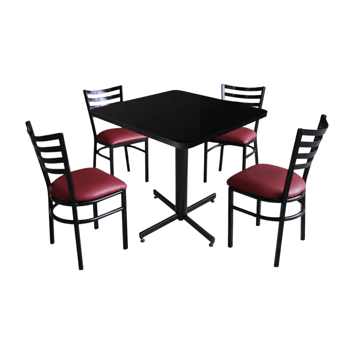 Conjunto Modelo Italia Negro Brillante - estándar 4 sillas view 15